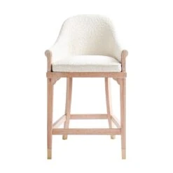 Adele Counter Stool In Ivory Boucle 10 Adele Counter Stool In Ivory Boucle -Furniture Shop AdeleCounterStoolInIvoryBoucle.01