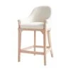 Adele Counter Stool In Ivory Boucle