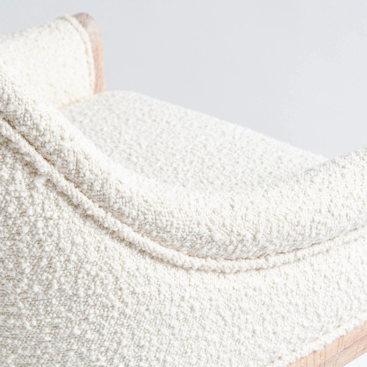 Adele Counter Stool In Ivory Boucle 7 Adele Counter Stool In Ivory Boucle - Image 7