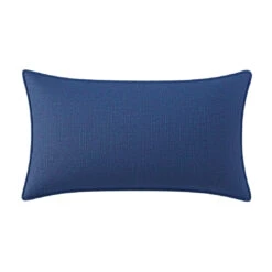 Custom Lumbar Pillow - Arielle Cobalt Woven