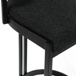 Ballantine Counter Stool In Matte Black Black Boucle 12 Ballantine Counter Stool In Matte Black Black Boucle -Furniture Shop BallantineCounterStoolinMatteBlackBlackBoucle.04