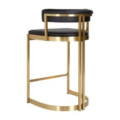 Furniture Shop -Furniture Shop Ballantine 20Counter 20Stool 20in 20Black 20Leather 20Brass.02