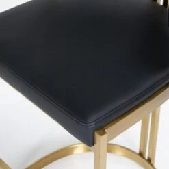 Ballantine Counter Stool In Black Leather Brass -Furniture Shop Ballantine 20Counter 20Stool 20in 20Black 20Leather 20Brass.04