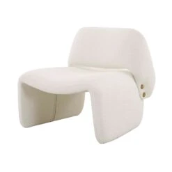 Bar Back Accent Chair In Ivory