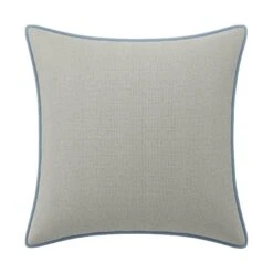 Custom Pillow - Betty Cloud Grey Chenille -Furniture Shop BettyCloudGreyChenillewithClarioIceVelvetPiping.01
