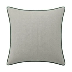 Custom Pillow - Betty Cloud Grey Chenille -Furniture Shop BettyCloudGreyChenillewithSimoneSageVelvetPiping.01