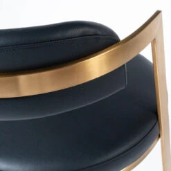Bourbon Counter Stool In Black Leather Brass -Furniture Shop BourbonCounterStoolInBlackLeatherBrass.05