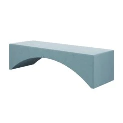 Custom Brooklyn Bench 31 Custom Brooklyn Bench -Furniture Shop BrooklynBenchinClarioIceVelvet.02