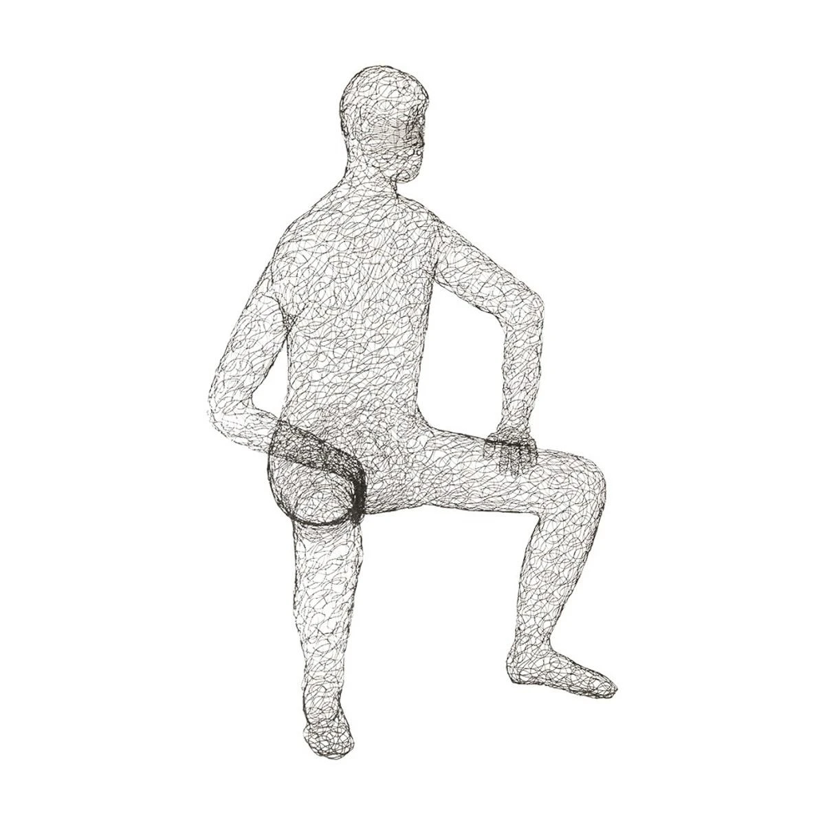 Crazy Wire Lounging Male 1 Crazy Wire Lounging Male