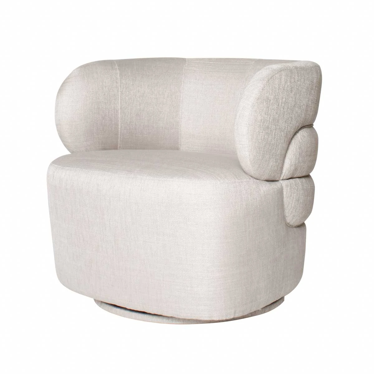 Capri Swivel Chair In Grey Tweed 1 Capri Swivel Chair In Grey Tweed