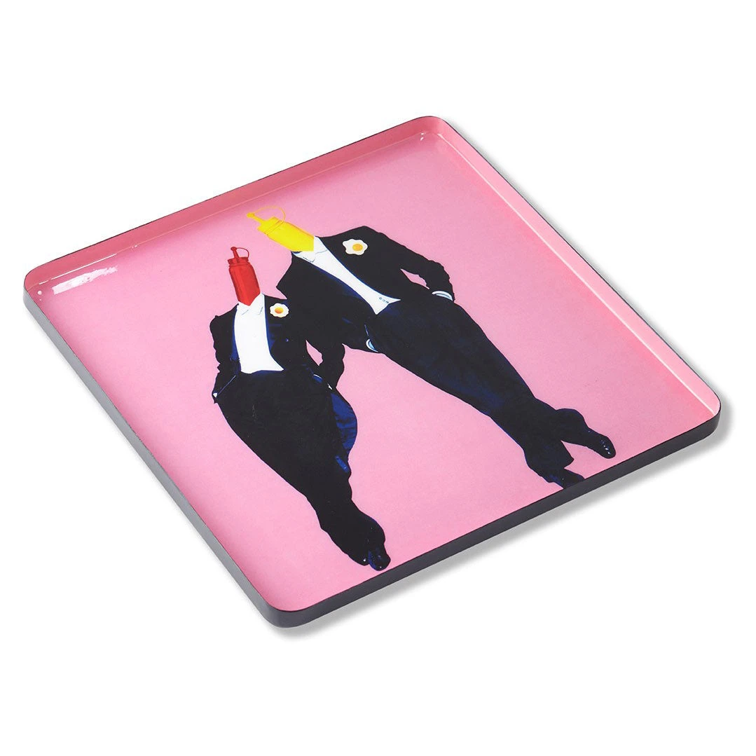 Ketchup & Mustard Square Tray 3 Ketchup & Mustard Square Tray - Image 3