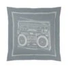 Chambray Boombox Pillow Cover