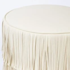 Chaser Ottoman In Ivory Leather -Furniture Shop ChaserOttomaninWhiteLeather.04