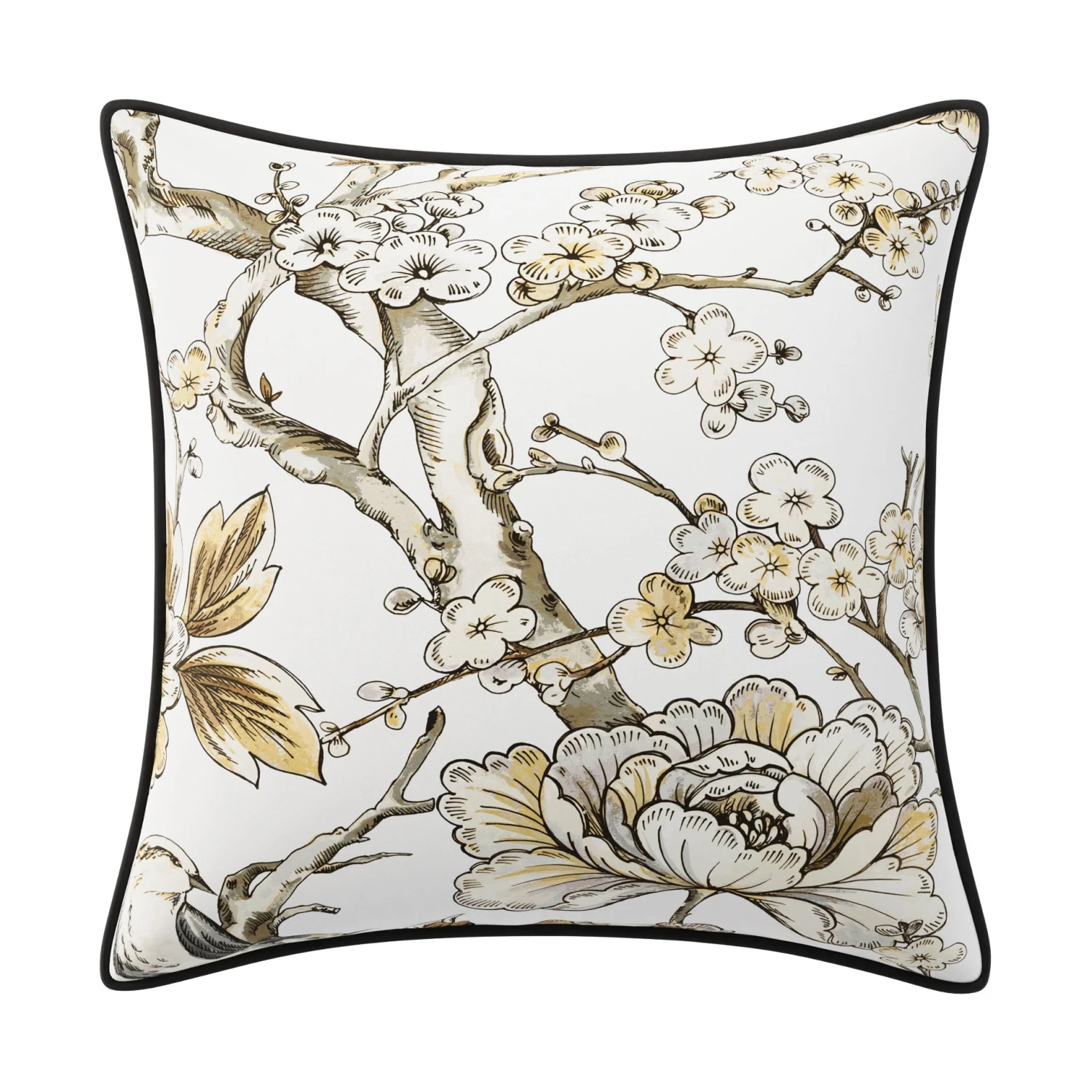 Custom Pillow - Cherry Blossom Cream 2 Custom Pillow - Cherry Blossom Cream - Image 2