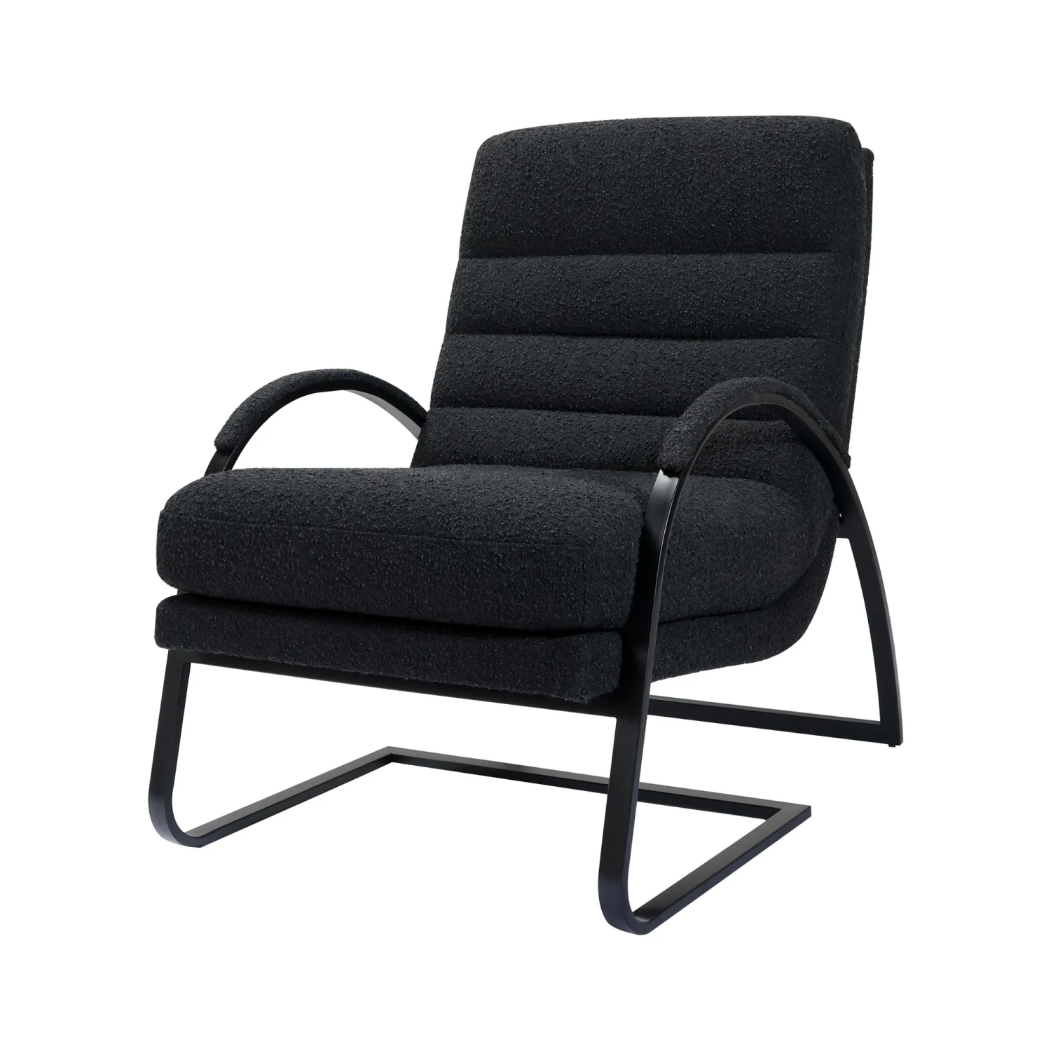 Claude Chair In Black Boucle 1 Claude Chair In Black Boucle