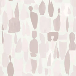 Collage Wallpaper - Dusty Rose
