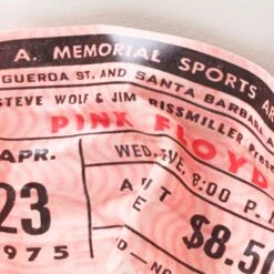 Rock ‘N Roll Stub - 1975 6 Rock ‘N Roll Stub - 1975 -Furniture Shop ConcertTicket PinkFloyd.02