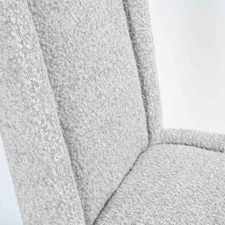 Coty Dining Chair In Grey Boucle -Furniture Shop CotyDiningChairinGreyBoucle.07