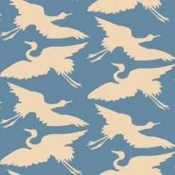 Cranes Couples - Steel Blue