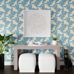 Cranes Couples - Steel Blue 5 Cranes Couples - Steel Blue -Furniture Shop CranesCouples SteelBlue.02