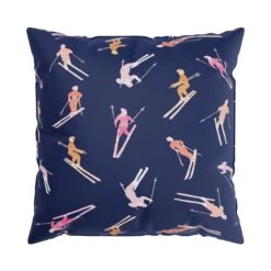 Custom Pillow - Bluebird Day Navy Pink