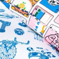 Custom Pillow - Dallas Toile Blue -Furniture Shop CustomPillow DallasToileBlue.04