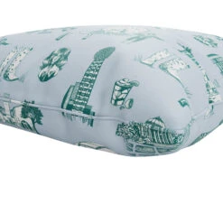 Custom Pillow - Dallas Toile Blue Pine -Furniture Shop CustomPillow DallasToileBluePine.03