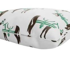 Custom Pillow - Horse & Tassel Green -Furniture Shop CustomPillow Horse TasselGreen.03