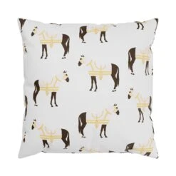 Custom Pillow - Horse & Tassel Pink