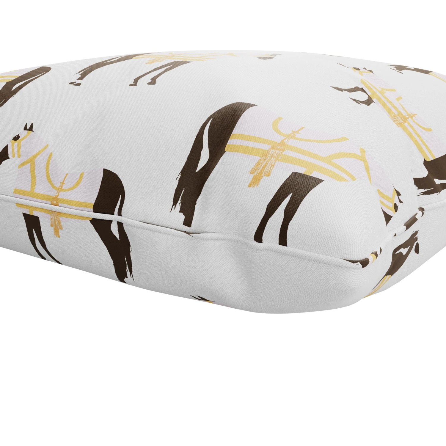 Custom Pillow - Horse & Tassel Pink 3 Custom Pillow - Horse & Tassel Pink - Image 3