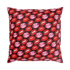 Custom Pillow - Lips Black
