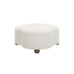 Custom Trefoils Ottoman -Furniture Shop CustomTrefoilsOttoman.02