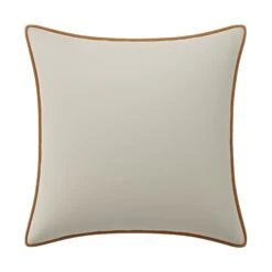Custom Pillow - Dali Ivory Velvet -Furniture Shop DaliIvoryVelvetwithNicholasCamelVelvetPiping.01