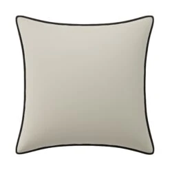 Custom Pillow - Dali Ivory Velvet -Furniture Shop DaliIvoryVelvetwithRitaSlateWovenPiping.01