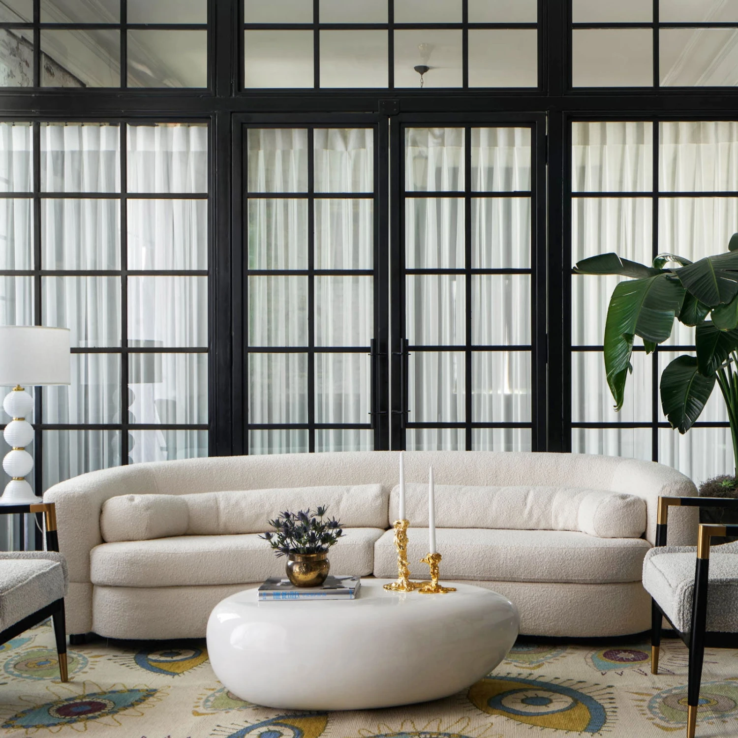 River Stone Small White Coffee Table - White 2 River Stone Small White Coffee Table - White - Image 2