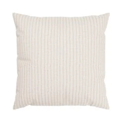 Dobby Natural Stripe Linen Pillow