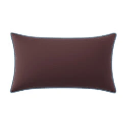 Custom Lumbar Pillow - Elie Plum Velvet 9 Custom Lumbar Pillow - Elie Plum Velvet -Furniture Shop EliePlumVelvetLumbarwithClarioIceVelvetPiping.01
