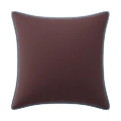 Custom Pillow - Elie Plum Velvet -Furniture Shop EliePlumVelvetwithClarioIceVelvetPiping.01