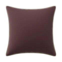 Custom Pillow - Elie Plum Velvet -Furniture Shop EliePlumVelvetwithDaliIvoryVelvetPiping.01