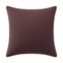 Custom Pillow - Elie Plum Velvet -Furniture Shop EliePlumVelvetwithMoniqueBabyPinkVelvetPiping.01