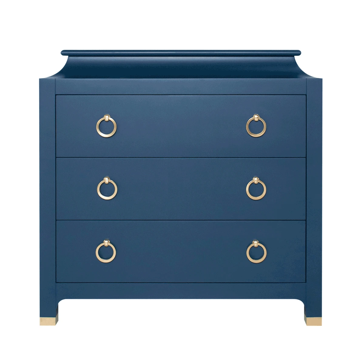 Espionage Chest Petite In Navy Lacquer 1 Espionage Chest Petite In Navy Lacquer