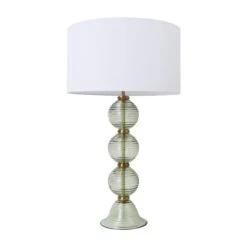 Essex Lamp In Mint - White Shade