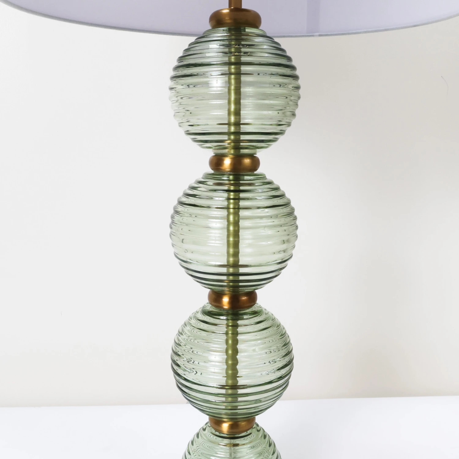 Essex Lamp In Mint - White Shade 2 Essex Lamp In Mint - White Shade - Image 2