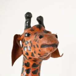 Leather Painted Giraffe -Furniture Shop FL38 137Giraffe.06