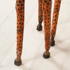 Leather Painted Giraffe -Furniture Shop FL38 137Giraffe.07