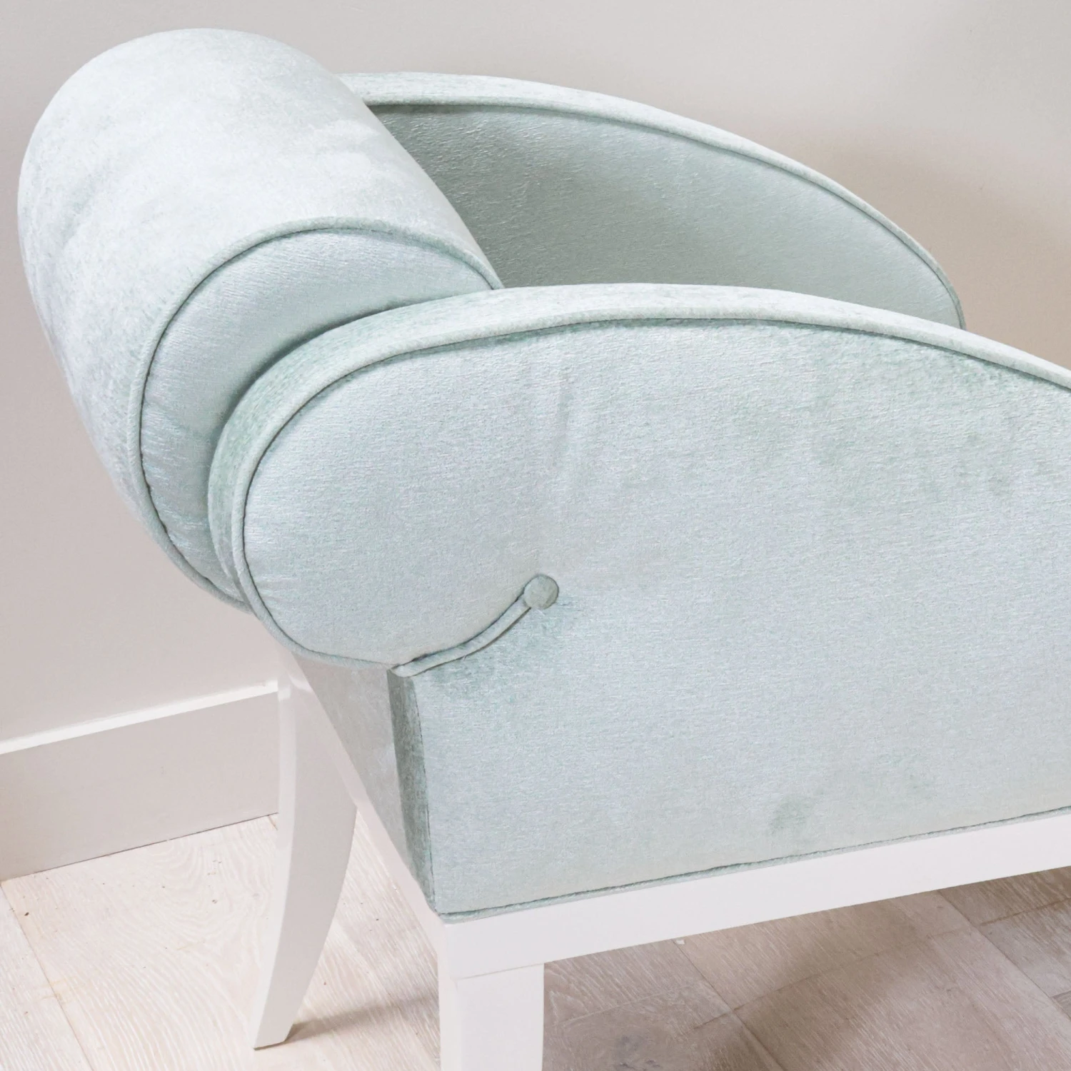 Pair Of Modern Chairs Recovered In Nikki Jade Chenille 4 Pair Of Modern Chairs Recovered In Nikki Jade Chenille - Image 4