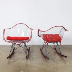 Pair Of Acrylic Rockers -Furniture Shop FL43 18PairofAcrylicRockers.03