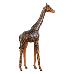 Oversized Leather Giraffe