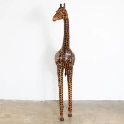 Oversized Leather Giraffe -Furniture Shop FL43 58OversizedLeatherGiraffe.03