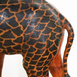 Oversized Leather Giraffe -Furniture Shop FL43 58OversizedLeatherGiraffe.04